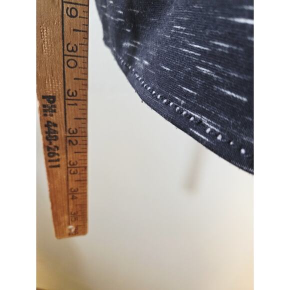 Studio M Black Space Dye 3/4-Sleeve Front Patch Pockets Tunic Size XL - Picture 6 of 6